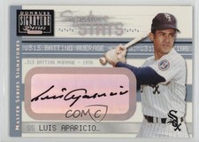 2001 Donruss Signature Series Stats Masters Luis Aparicio Auto HOF 10lp