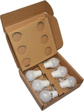 6 Pack Non-Dimmable LED Light Bulbs 40W Equivalent 6W E26 2700K Soft White A19