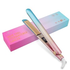 DORISILK Colorful Flat Iron 450 Degrees, Ceramic Hair Straightener and Curler 2