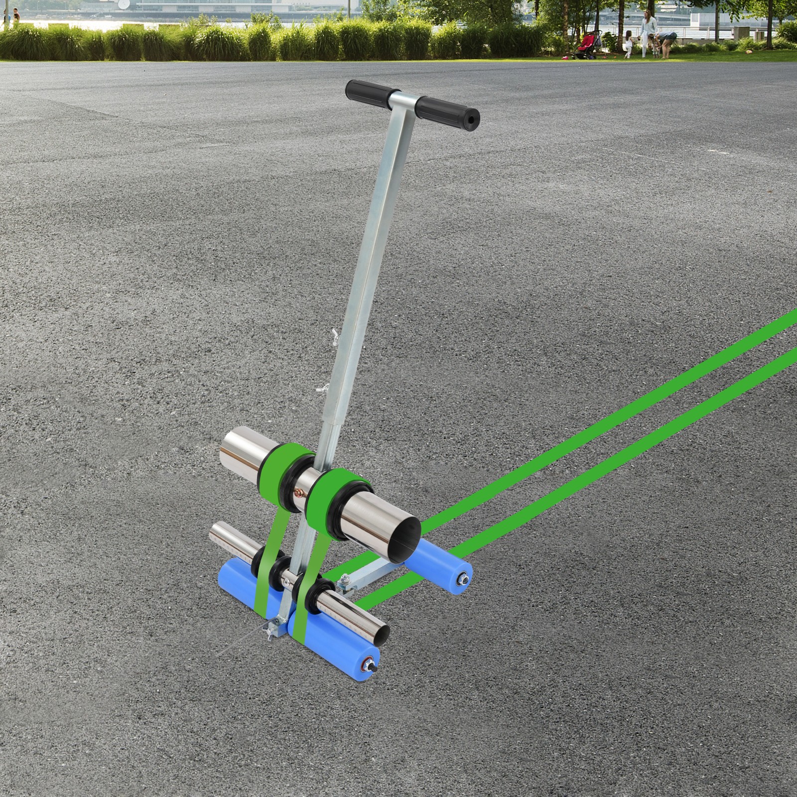 Portable Manual Court Tape Machine Floor Line Marking Tool for Sports Grounds