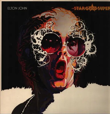 LP-BOX Elton John Star Gold Super HARDBOX COVER, INSERT INCL. NEAR MINT DJM