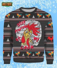 Chicken Stop Staring At My Cook Ugly Christmas Sweater