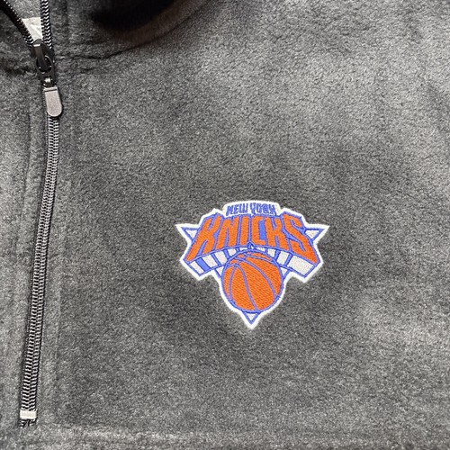 NBA New York Knicks 1/4 Zip Fleece Pullover Sweatshirt Herren Gr. XL schwarz - Bild 2 von 8