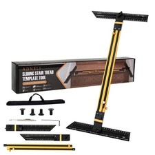 Stair Tread Template Tool Brass/Black Stair Tread Measuring Tool - Stair Tr...