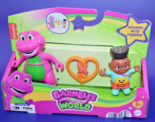 Barney's World Barney  s Friend David  Barney Fisher Price Figure Set Of 3