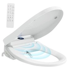 Auto Open/Close Lid Bidet Toilet Seat Elongated, Smart Toilet Seat with