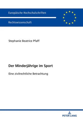 Stephanie Beatrice Pfaff | Der Minderjährige im Sport | Taschenbuch | Deutsch