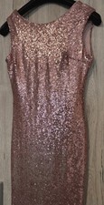 Neu- Party Cocktailkleid Pailletten Rosa Gr.36/38