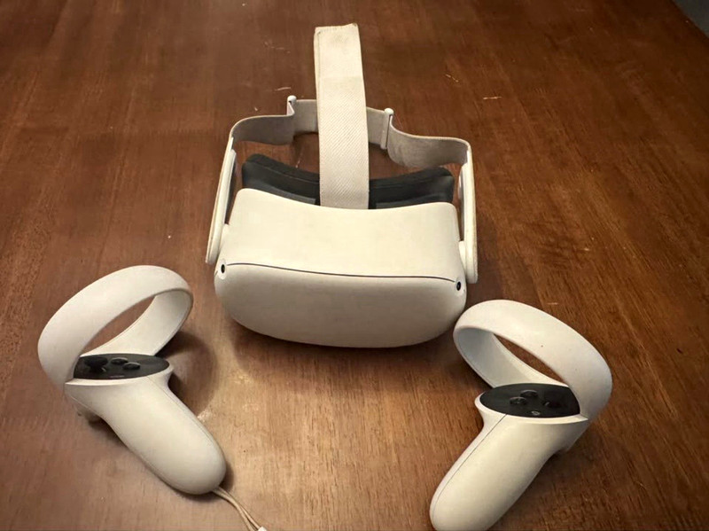 Meta Quest 2 Standalone VR Headset w/ Touch Controllers, White