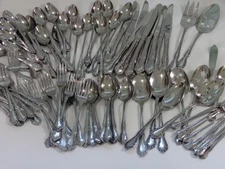 83 Pieces Oneida Distinction Mansion Hall Stainless Flatware