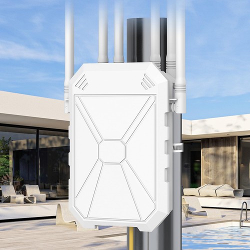 AX1800 Outdoor WiFi 6 Extender High Power Outdoor WiFi Extender Signal Booste...