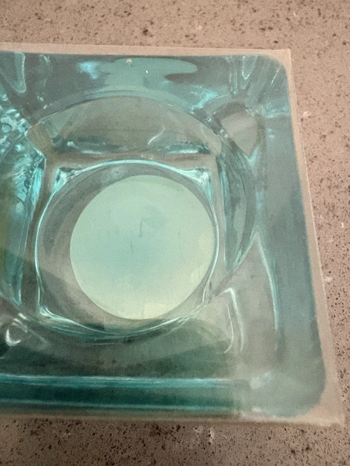 Pier One Votive Set Of 3 Cubed Clear Green Purple Purple New In Original Package - Image 2 of 4