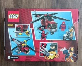 LEGO MINIFIGURE 6866 MARVEL SUPER HEROES WOLVERINE CHOPPER SHOWDOWN DEADPOOL MEN