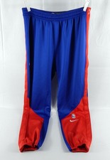 2024-25 Philadelphia 76ers Adem Bona #30 Game Used Blue Warm Up Pants XXL 767