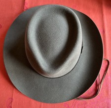 Mayser Herrenhut Windrosen Cowboy Stil Westernhut Größe 56/57, olivgrün, selten