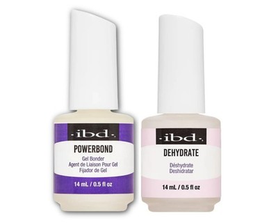 IBD PowerBond Gel Bonder & Nail Dehydrate 0.5oz - Duo Combo