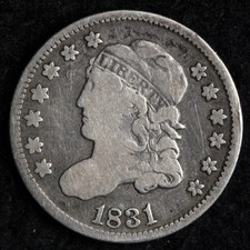 1831 Capped Bust Silver Half Dime FINE+ E228 ZVABN