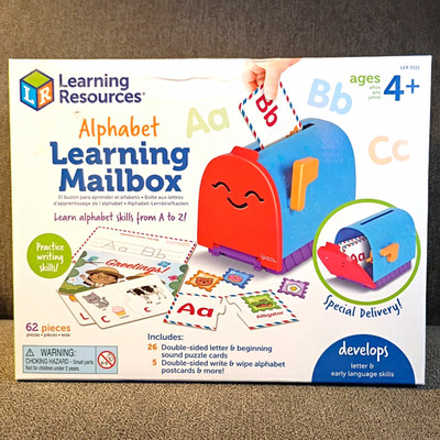 Learning Resources Alphabet Learning Mailbox, 62pc, Ages 4+, LER5511