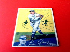 1934  JIMMY FOXX  #  1    VG +    PHILADELPHIA  ATHLETICS      !!