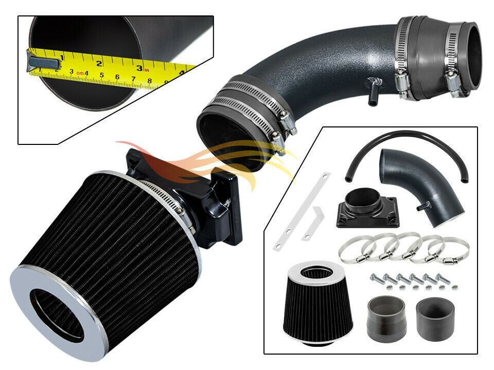 XYZ RW GREY Sport Air Intake Kit +Filter For 94-98 Mitsubishi Galant 2.4L L4