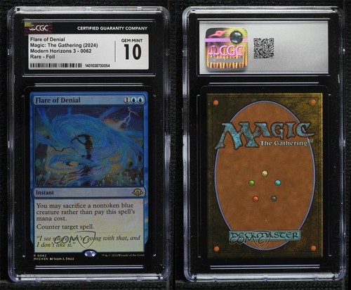 2024 Magic: The Gathering - Modern Horizons 3 Foil Flare of Denial #0062 CGC 10 - Picture 3 of 3
