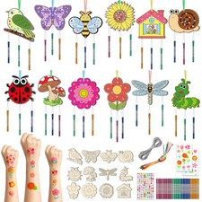 12 Pack Wind Chime Kit for Kids Make Your Own DIY small, Spring 2