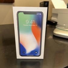 Apple iPhone X Silver 64GB Box Only No Phone   Original Retail Packaging