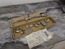 CE30: Vintage shoe stretcher cobbler tool magic polish co Leicester sole makers