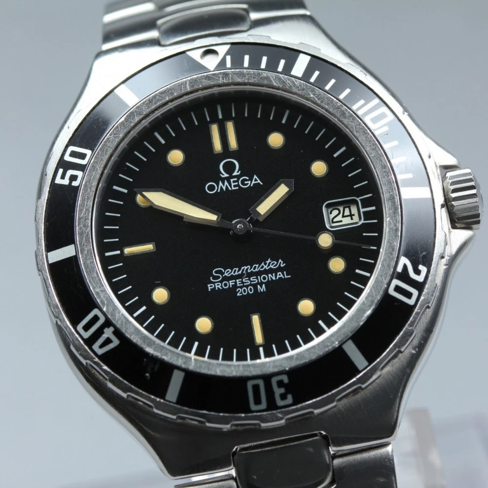 Omega — OMEGA Seamaster Professional 200m 396.1052 Cal.1438 Date Black Quartz Mens Watch