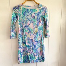 Lilly Pulitzer NO TAG - XS Mermaid Cove SOPHIE DRESS Boat Neck