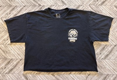 VTG Metal Mulisha T-Shirt Mens XL Black Motocross Streetwear Y2K Outlaw Cropped