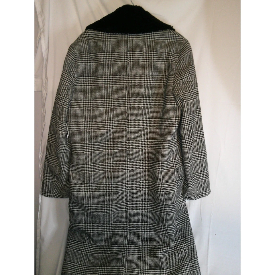 INC International Concepts Mens Med Plaid Overcoat Faux Fur $180 NWT DISC SHIP - Image 2 of 4