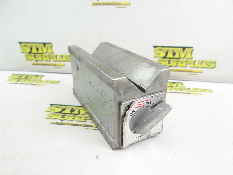 SPI MAGNETIC V-BLOCK WORK HOLDING FIXTURE 1-1/2" V WIDTH #98-284-3