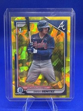 DIEGO BENITEZ 2024 BOWMAN CHROME 1ST SAPPHIRE YELLOW REFRACTOR /75 Q2721