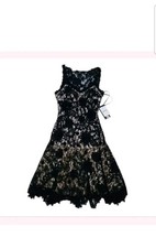 Sexy Sue Wong Nocturne Midi Beaded Black Sexy Evening Gown dress  4 Nwt