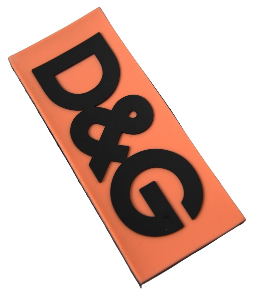 DOLCE & GABBANA Patch Black Orange D&G Sticky for Sneakers