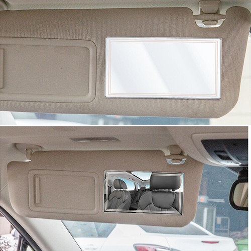 Espejo de tocador para parasol de coche espejo de maquillaje cosmético adhesivo de acero inoxidable - Imagen 16 de 20