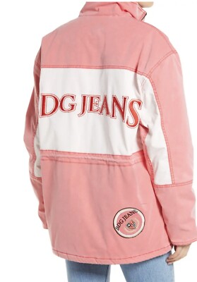 ★codegraphy★ Colorblock ver. 2WAY Tech Short Jacket Pink New! Urban Outfitters BDG Colorblock Pink White Zippered