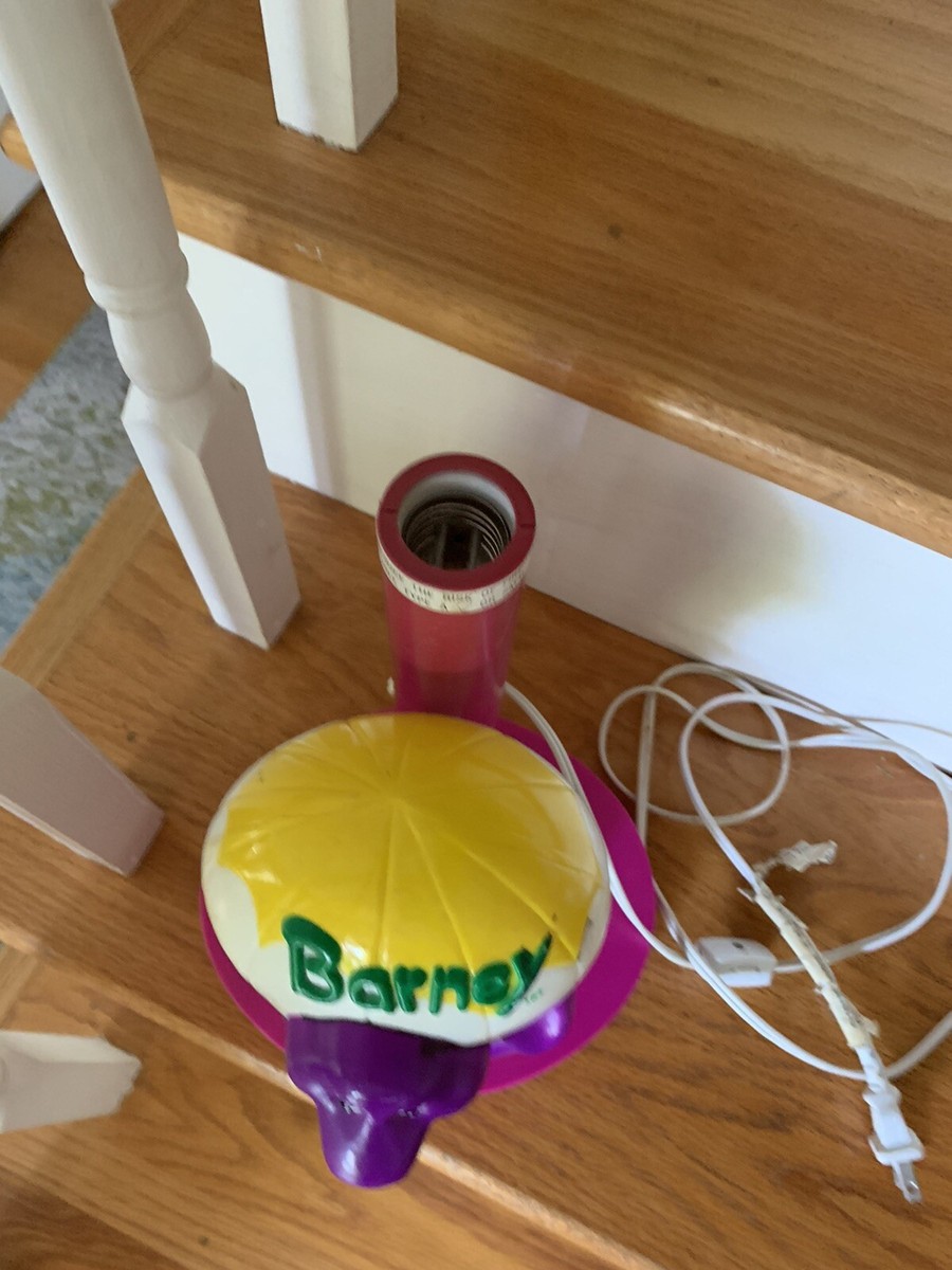 Vintage Barney the Dinosaur Happiness Express Hot Air Balloon Lamp