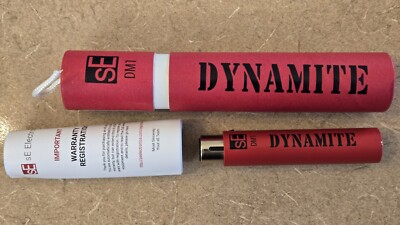 sE Electronics DM1 Red Silver Dynamite Active Inline Mic Preamp