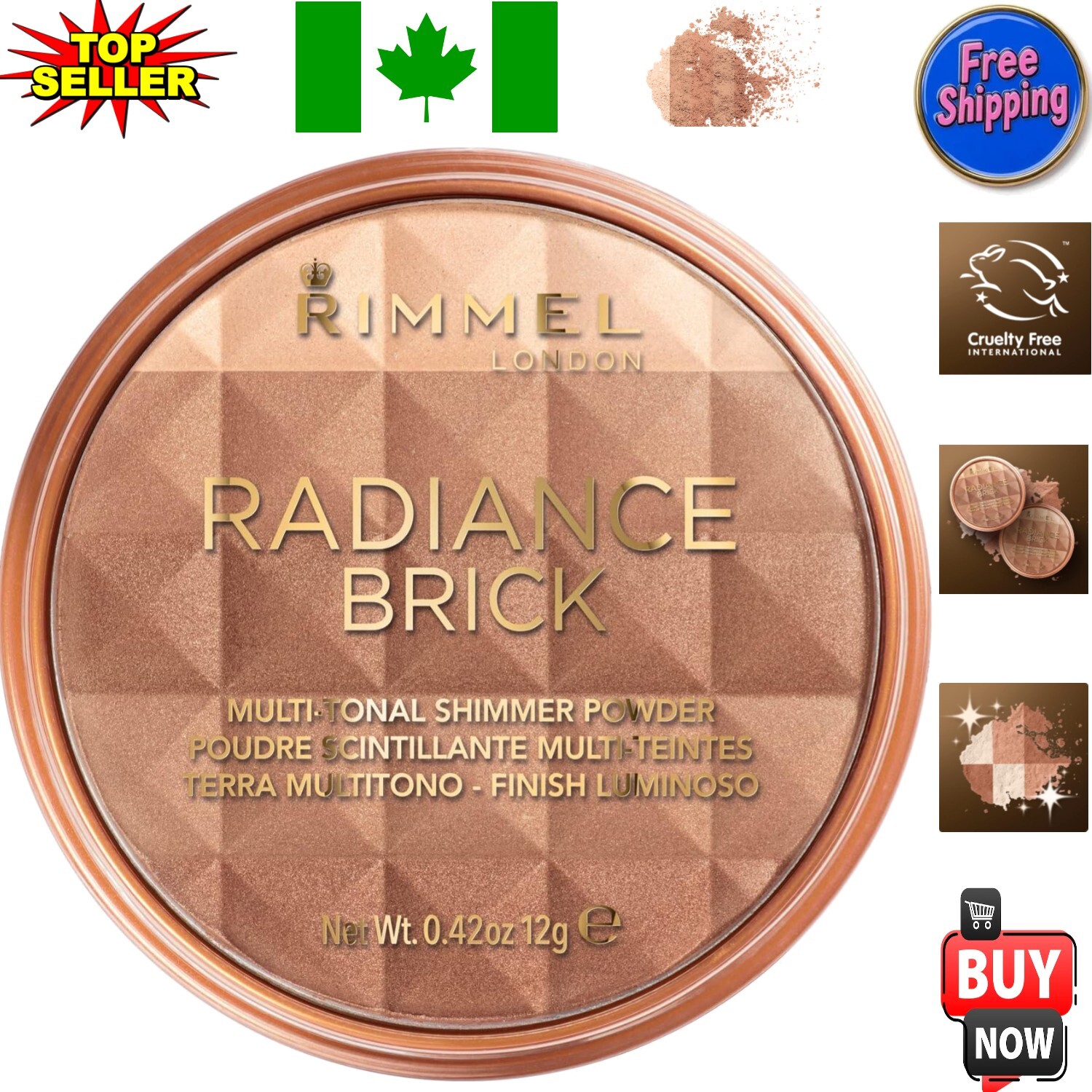 Ultra-Fine Light Bronzing Powder: Rimmel’s Radiance Brick for Every Occasion