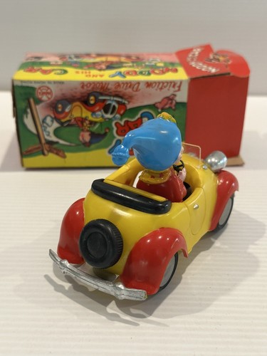 Vintage Marx Plastic Noddy Car Friction Drive 10cm Long Made In Hong Kong. - Picture 4 of 6