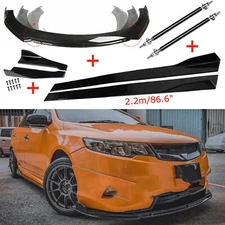 Front Rear Bumper Lip Spoiler Body-Kit Splitter Side Skirt For Kia Forte