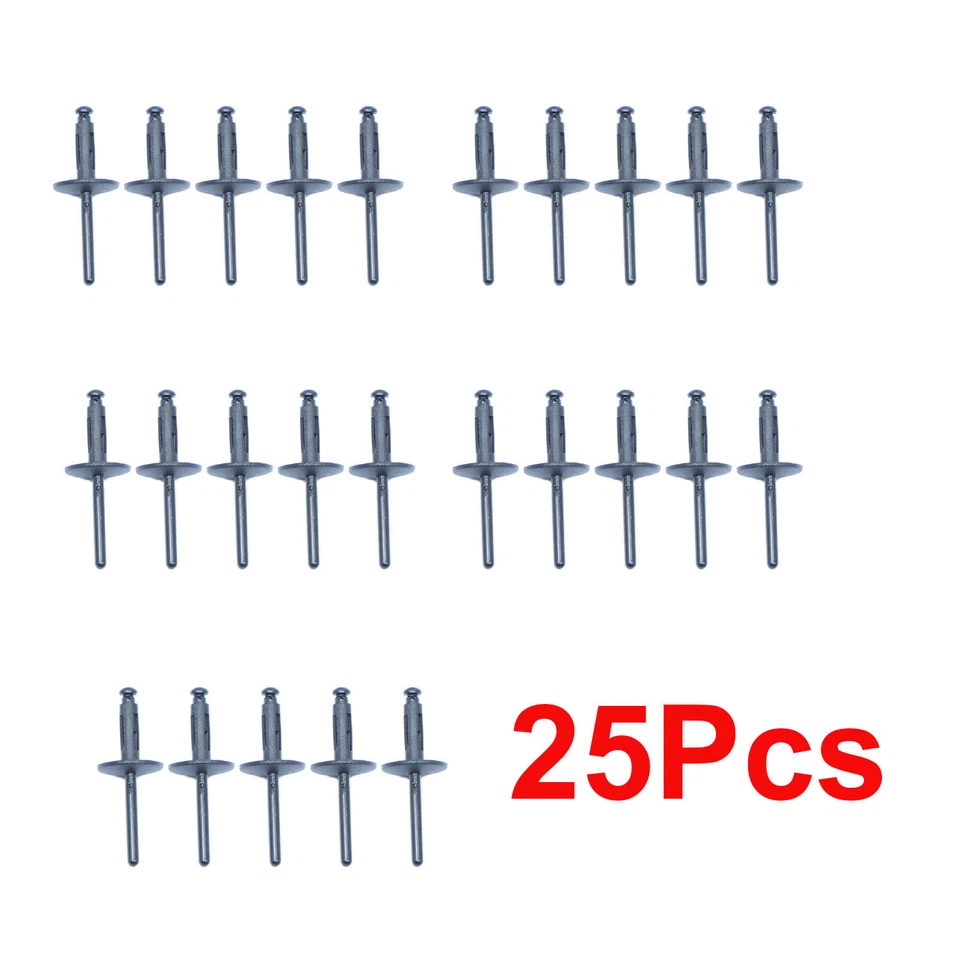 Nuevo de nailon 25 piezas sujetadores de remache ciego arco de rueda parachoques panel clips aptos para BMW Foto 4 de 4