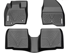 3D Floor Mats For 2015-2019 Ford Explorer TPE Rubber Black Waterproof 3PCS Liner