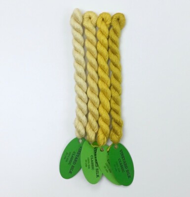 Vineyard Classic 100 % Silk Yellow sunshine collection needlepoint embroidery