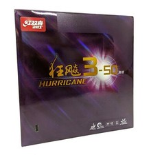 DHS Hurricane 3-50 Table Tennis Racket Rubber Sponge 2.1 mm 35 Degree Black