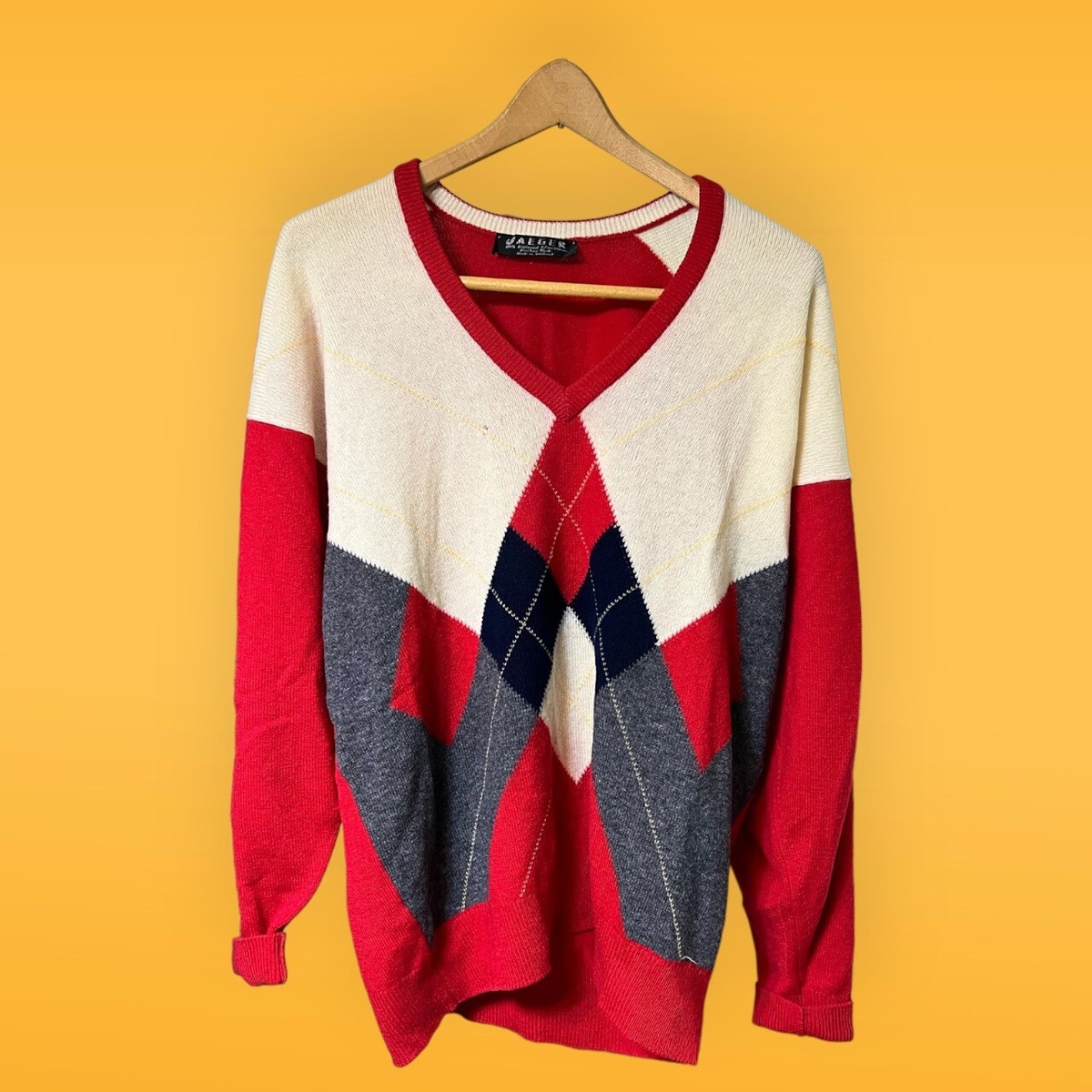 Vintage Jaeger 100% Wool Sweater Made In Scotland 42ins 107cms 