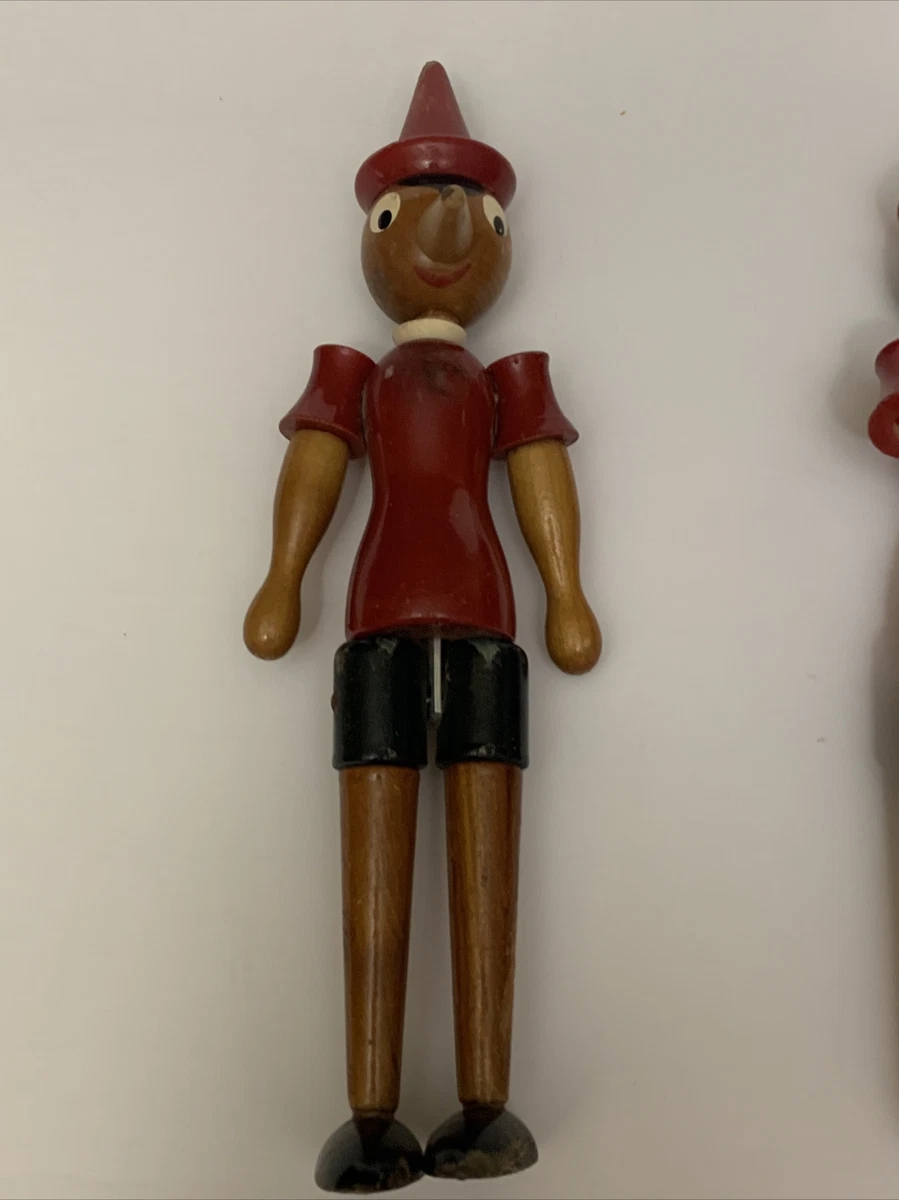 Vintage wooden pinocchio doll 2025