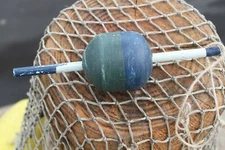 1-Weathered look, net marker,commercial fishing float decor,beach decor WF-1